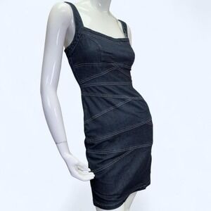 Y2K Boom Boom Jeans dark‎ wash denim mini dress